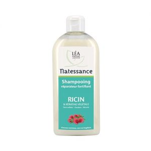 Natessance Shampooing réparateur fortifiant Ricin et Kératine végétale 500 ml