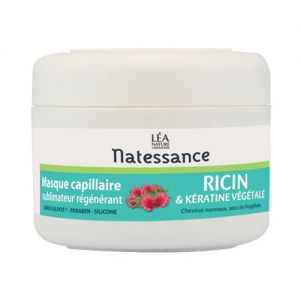 Natessance Masque capillaire sublimateur régénérant Ricin et Kératine végétale 200 ml
