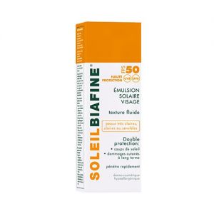 Soleilbiafine Emulsion Solaire Visage FPS 50 - 50ml