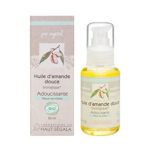 Haut-Ségala Huile d'amande douce vierge biologique* 1ère pression à froid 50 ml
