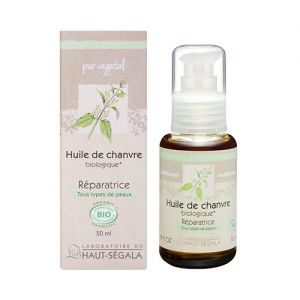 Haut-Ségala Huile de chanvre vierge biologique* 1ère pression à froid 50 ml