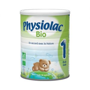 Physiolac Lait infantile Bio 1er âge 900g