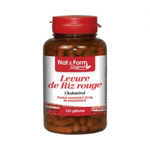 Nat & Form Levure de riz rouge 120 gélules