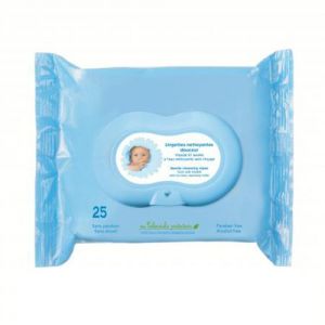 Klorane Lingettes biodégradables visage et mains 25 unités 