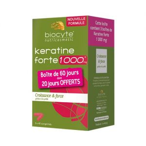 Biocyte Pack Keratine Forte 1g 120 gélules