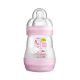 MAM Biberon Easy Start Anti-Colique - 160ml - 0 à 6 mois - Tétine Débit 1 - Rose