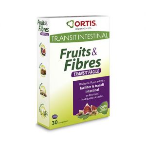 Ortis fruits & fibres transit facile 30 comprimés