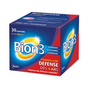 Bion 3 Junior Defenses A Croquer 30 comprimés