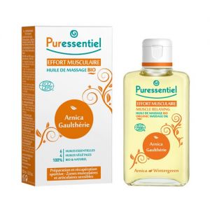 Puressentiel Huile de massage BIO Effort Musculaire - Arnica / Gaulthérie - 100ml