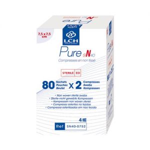 LCH Compresses non tissées stériles 40g-7,5x7,5cm