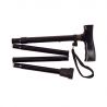 Novolife Canne Derby pliable en 4 et réglable 81 à 91 cm Noire