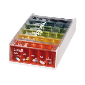 Novolife Pillulier Hebdomadaire composé de 7 piluliers journaliers