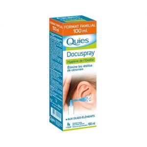 QUIES DOCUSPRAY Spray auriculaire Hygiène de l'oreille - flacon 100ml