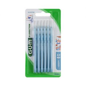 GUM BI-DIRECTION Brossette interdentaire 0,9mm 