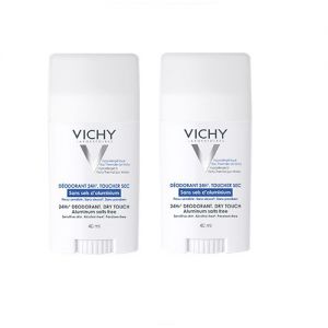 Vichy Lot*2 Deodorant Stick Sans Sel D'Aluminium 2X40ml