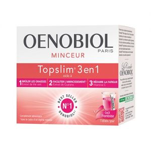 Oenobiol Top Slim 3 en 1 Framboise 14 sticks